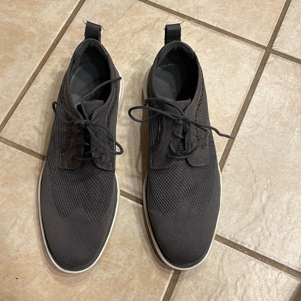 Express for Men fabric dress shoes in dark gray.  Size 9.